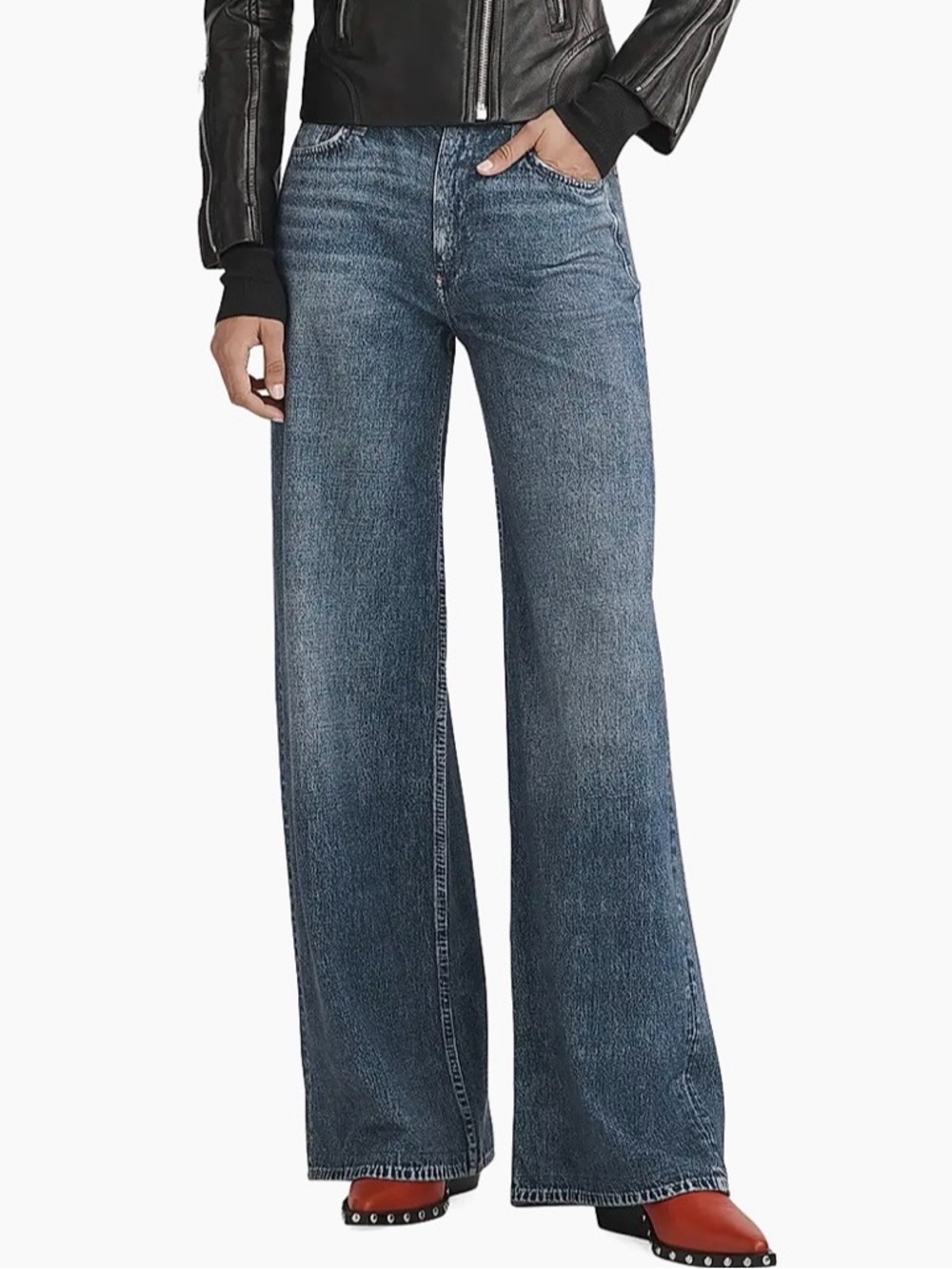 Rag & Bone Miramar Terry Sofie Ankle Pant Jeans in Venice